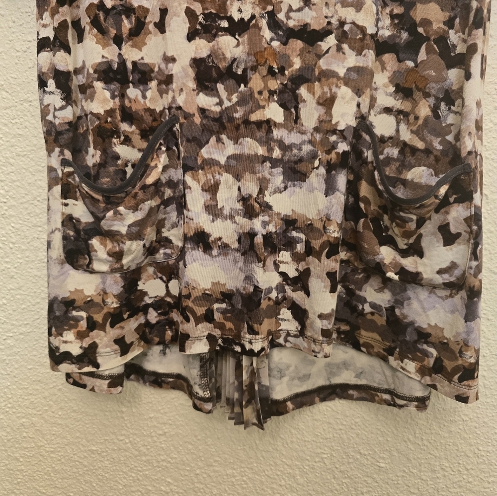 LOGO by Lori Goldstein Large Stretchy Multi Color Pattern Tunic - Picture 6 of 8